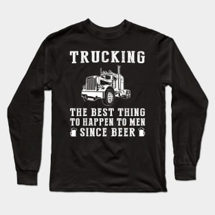 Hauling Laughter: 'Truck - Better Than Beer & Wine' Funny T-Shirt Long Sleeve T-Shirt